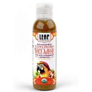  Leap Organics Exfoliating Face Wash 4oz. Beauty