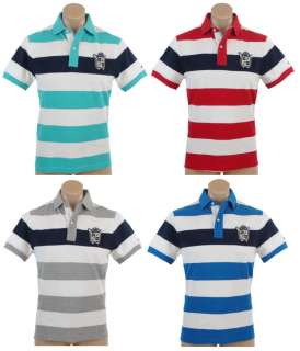 NEW NWT TOMMY HILFIGER MENS CLASIC FIT STRIPED LOGO POLO RUGBY SHIRT 