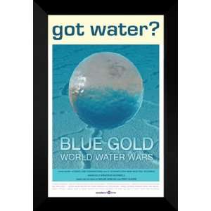 Blue Gold World Water Wars 27x40 FRAMED Movie Poster  