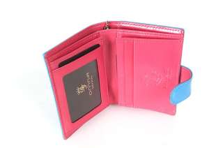   Leather Bifold Mini Credit Card Wallet Coin Purse 6 COLOR WagenAU