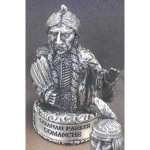  Silverplated & Antiqued Quanah Parker Sculpture