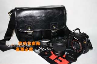 Leather case bag fr NIKON D90 D5000 D3000 D300s D700 BK  