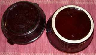  Dark Brown Stoneware ~ Covered Casserole/Dish ~ Yellow Ware  