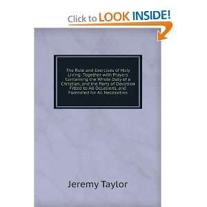    The rule and exercises of holy living Jeremy Taylor Books