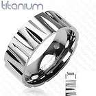 Solid Titanium Ring Tribal Wedding Band Size 6 New T60
