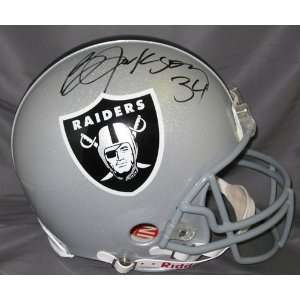  Bo Jackson Autographed/Hand Signed Raiders Proline Helmet 