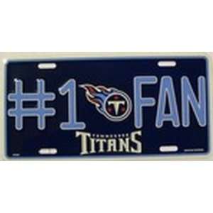   Titans #1 Fan NFL License Plate Plates Tag Tags auto vehicle car front