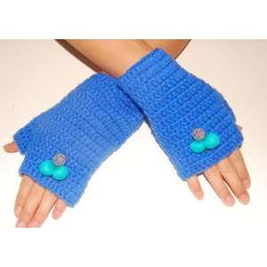  Fingerless Gloves handmade Knitted Wool 