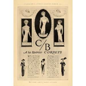  1912 Ad C/B Spirite Corsets 523 Long Back Women Clothes 