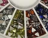 Triangle Shape Flat Back Rhinestones in Multiple Colors and Lots 