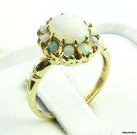 OPAL RING   10k Yellow Gold Solitaire w/ Accents 10k Yellow Gold 1 
