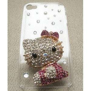  Crystal Hello Kitty Style iPhone 4G Hard Case/Cover 