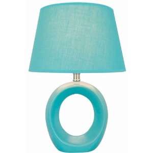  Home Decorators Collection Viko Table Lamp Blue Fabric Shd 