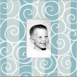  Swirl Picture Frame   Light Blue Baby