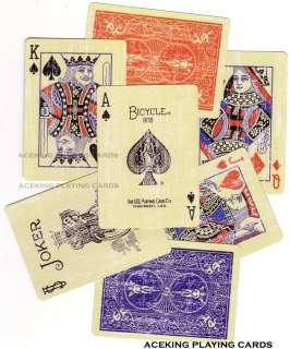 decks Bicycle LIMITED red blue FADED playing cards  