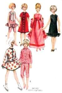 Vintage 11.5 Barbie & Midge Doll Clothes Pattern 3761  