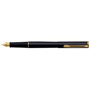 com Sheaffer Agio Black Lacquer w/ 22K Gold Plated Trim Fountain Pen 