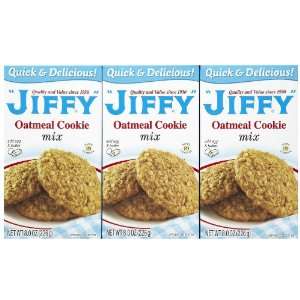Jiffy Oatmeal Cookie Mix, 8 oz, 3 pk Grocery & Gourmet Food