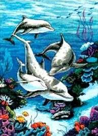 dolphin** counted cross stitch kits  