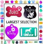 DOUBLE SIDED ** Custom engraved Dog Tag Cat Pet ID Tags