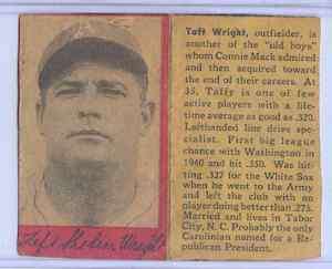 1949 Philadelphia Bulletin Taft Wright Athletics  