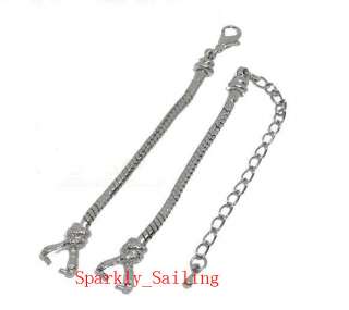 Title 20SetsXSilver tone Snake Chain For Watches Face Fit Beads 