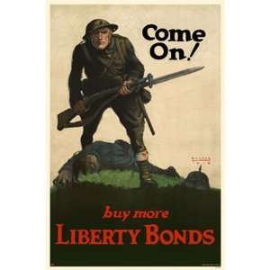  Buy More Liberty Bonds Military Poster