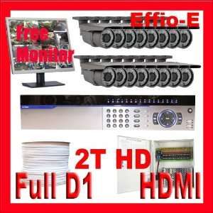 Complete High End 16 Channel Full D1 (2T HD) DVR Surveillance CCTV 