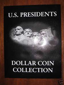 US PRESIDENTIAL DOLLAR COLLECTION COIN BOOK HOLDER  