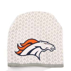  Denver Broncos Large Logo Vapor Knit Beanie (White 