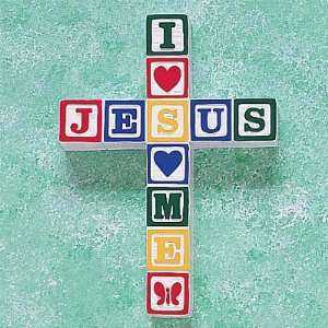 Love Jesus ABC Block Wall Cross  Primary 