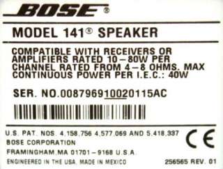 Bose Model 141 Series Bookshelf Replacement Speakers (2971s4)  
