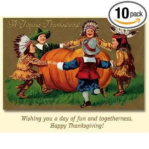 Old World Christmas Thanksgiving Dance Thanksgiving Cards Pack of 10 