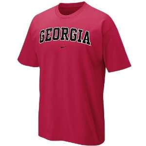 Georgia Bulldogs Red Classic College Short Sleeve Tee Shirt By Nike 