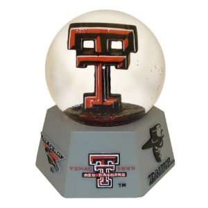 Texas Tech Logo In Water Globe. SchoolS Fight Song Plays.  