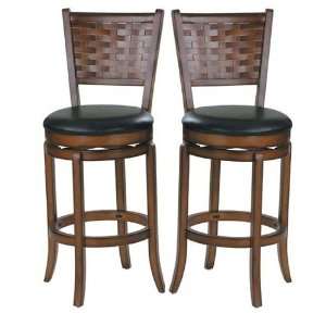  Traditional Style Swivel Counter Height Bar Stool With 