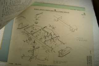 ORIGINAL 1980 WOODS RM48YM 1 ROTARY MOWER OWNERS MANUAL & PARTS LIST 