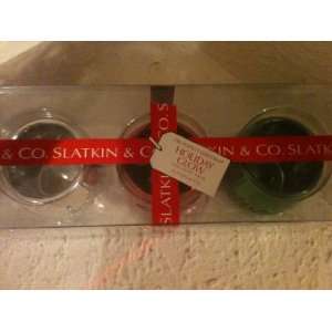 Slatkin & Co. The Perfect Christmas Holiday Glow Tealight Trio Candle 