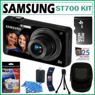 Samsung ST700 16.1MP DualView Digital Camera w/ 4GB Accessory Kit 