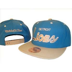 Detroit Lions Mitchell & Ness Adjustable Snap Back Baseball Cap Hat