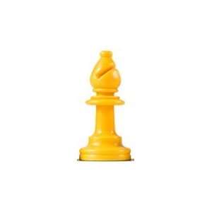   Yellow Replacement Chess Piece   Bishop 2 5/8 #REP0144 Toys & Games