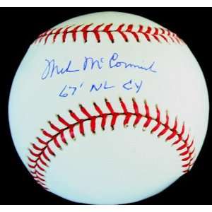 1967 CY YOUNG MIKE McCORMICK AUTOGRAPHED BASEBALL TSP & MLB AUTHENTIC 