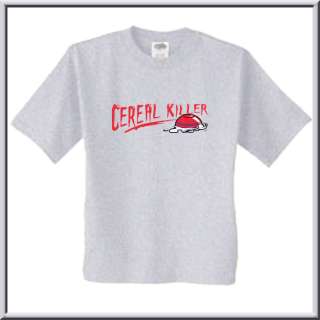 Cereal Killer Funny Hilarious Parody T Shirt 4X,4XL,5X  