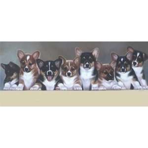    Corgi Puppies Note Cards by Janet Crawford