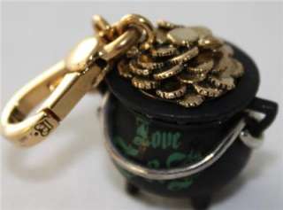 NWT Juicy Couture LTD ED Gold POT O GOLD CHARM 2011 Coins FREE 