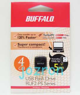 Buffalo RUF2 PS 4GB 4G USB Flash Drive Mini Disk Black  