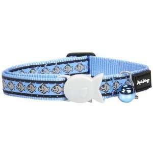  Red Dingo Reflective Collar   Mid Blue   One Size Fits All 