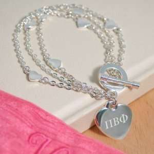 Exclusive Gifts and Favors Greek Triple Strand Heart Bracelet By Cathy 