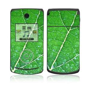  LG Chocolate 3 (VX8560) Decal Skin   Green Leaf Texture 