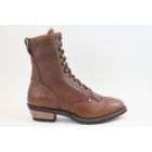 AdTec Mens 9 Western Packer Boots Tumble Brown